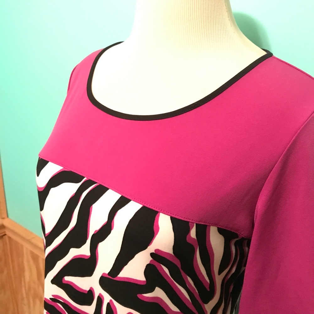 Worthington animal print top - Picture 3 of 5